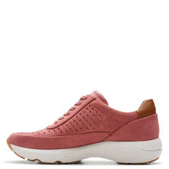 Clarks Sneakers & Athletic|Women's , Tivoli Grace Sneaker Dusty Rose Nubuck