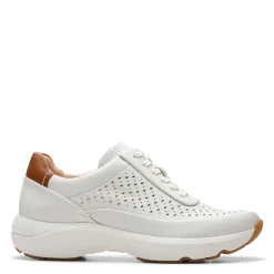 Clarks Sneakers & Athletic|Women's , Tivoli Grace Sneaker Off White Leather