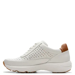 Clarks Sneakers & Athletic|Women's , Tivoli Grace Sneaker Off White Leather
