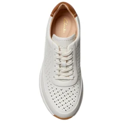 Clarks Sneakers & Athletic|Women's , Tivoli Grace Sneaker Off White Leather
