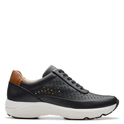 Clarks Sneakers & Athletic|Women's , Tivoli Grace Sneaker Black Leather