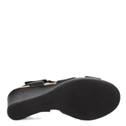 Clarks Wedges|Women's , Tulip Gem Sandal Black