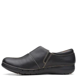 Clarks Slip-On Shoes|Women's , Un Loop Ave Slip-On Black