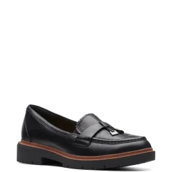Clarks Slip-On Shoes|Women's , Westlynn Bella Loafer Black Leather