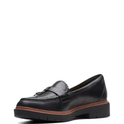 Clarks Slip-On Shoes|Women's , Westlynn Bella Loafer Black Leather