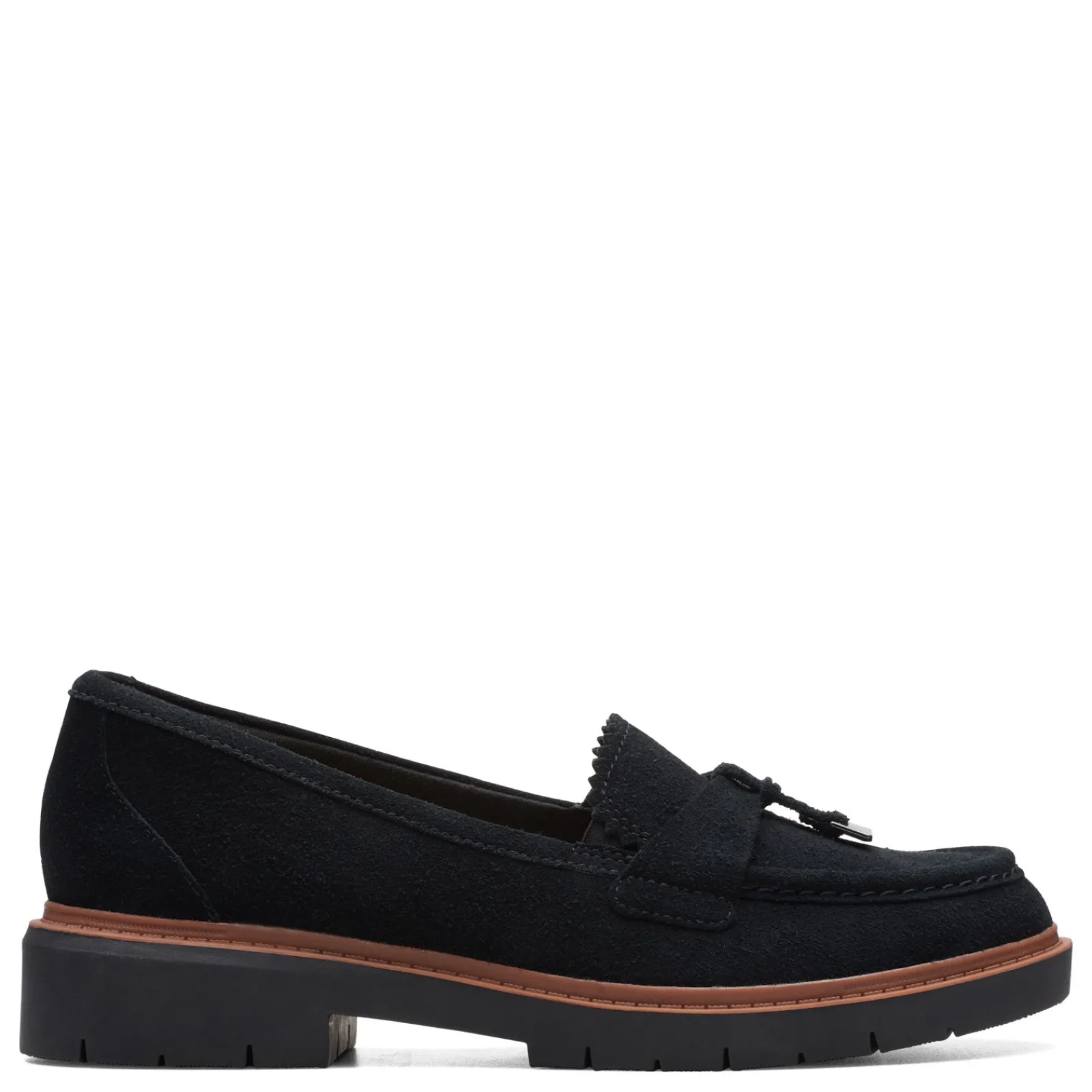 Clarks Loafers|Women's , Westlynn Bella Loafer Black Suede