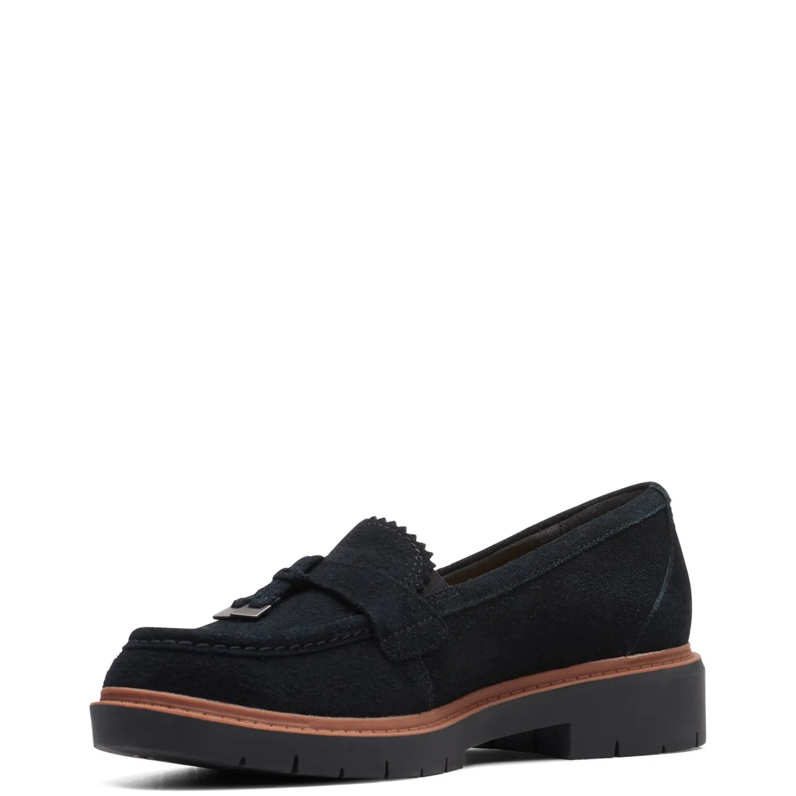 Clarks Loafers|Women's , Westlynn Bella Loafer Black Suede