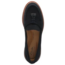 Clarks Loafers|Women's , Westlynn Bella Loafer Black Suede