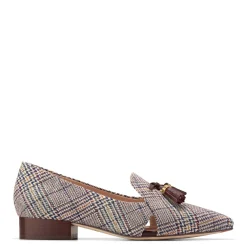 Cole Haan Flats|Women's , Vanya Loafer Brown Multi Plaid