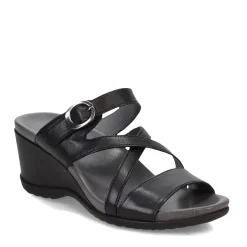 Dansko Wedges|Women's , Ana Sandal Black