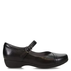 Dansko Flats|Women's , Fawna Mary Jane - Wide Width Black