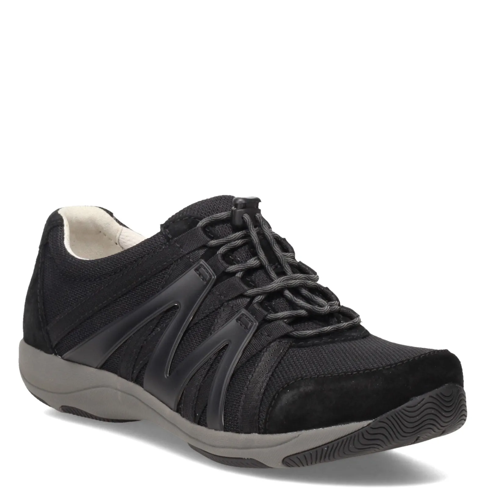 Dansko Sneakers & Athletic|Women's , Henriette Sneaker - Wide Width Black/Grey