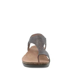 Dansko Sandals|Women's , Reece Thong Sandal Pewter Metallic