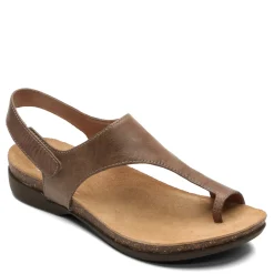 Dansko Sandals|Women's , Reece Thong Sandal Stone Waxy Burnished