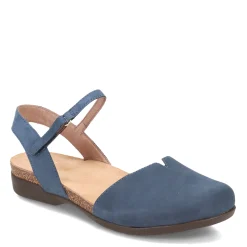 Dansko Sandals|Women's , Rowan Flat Navy