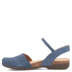 Dansko Sandals|Women's , Rowan Flat Navy