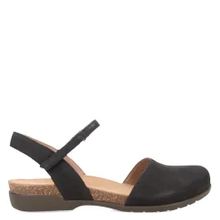 Dansko Sandals|Women's , Rowan Flat Black