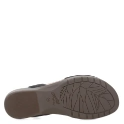 Dansko Sandals|Women's , Rowan Flat Black
