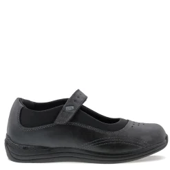 Drew Shoes Flats|Women's Drew, Rose Mary Jane Black Leather