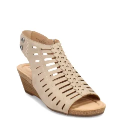 Earth Wedges|Women's , Hana 3 Sandal Light Sand