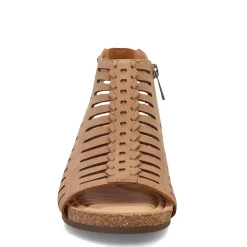 Earth Wedges|Women's , Hana 3 Sandal Cognac
