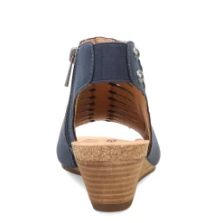 Earth Wedges|Women's , Hana 3 Sandal Navy