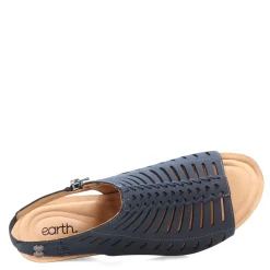 Earth Wedges|Women's , Hana 3 Sandal Navy