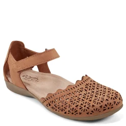 Earth Origins Sandals|Women's , Bronnie Flat Cognac