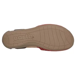Earth Origins Sandals|Women's , Bronnie Flat Pink Coral
