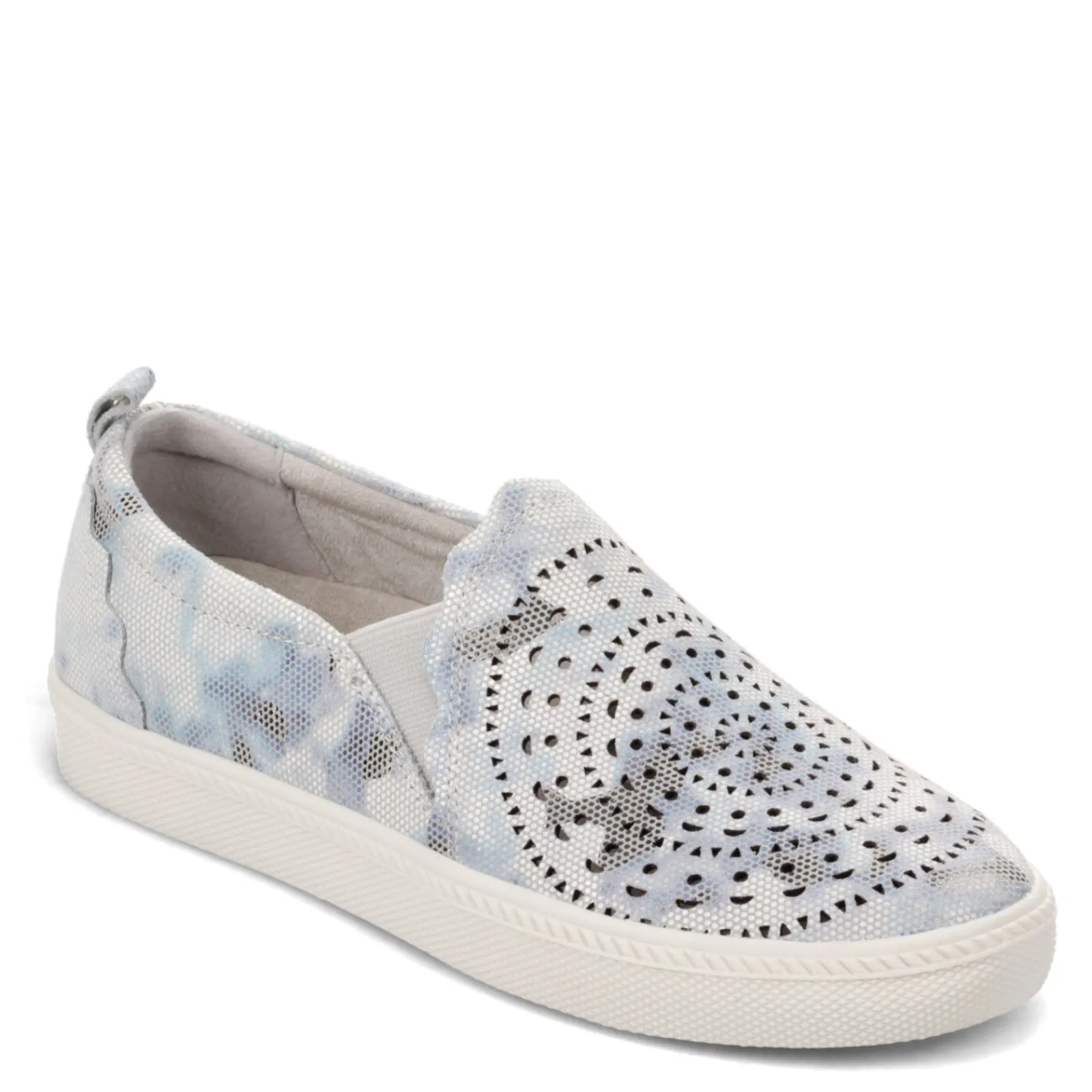 Earth Origins Flats|Women's , Zeni Zelle Slip-On White Multi