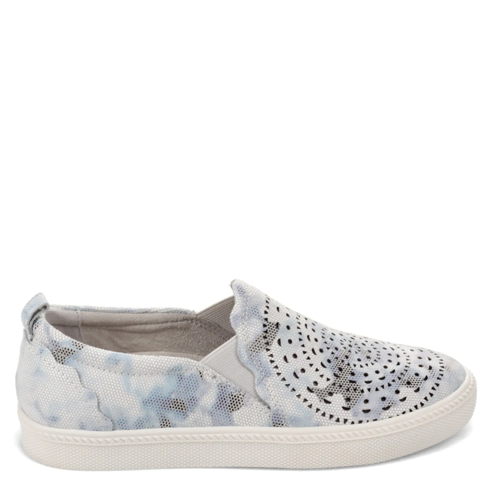 Earth Origins Flats|Women's , Zeni Zelle Slip-On White Multi
