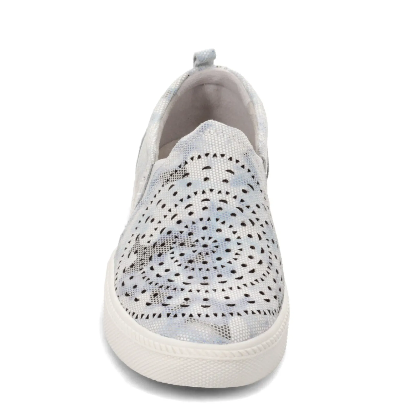 Earth Origins Flats|Women's , Zeni Zelle Slip-On White Multi
