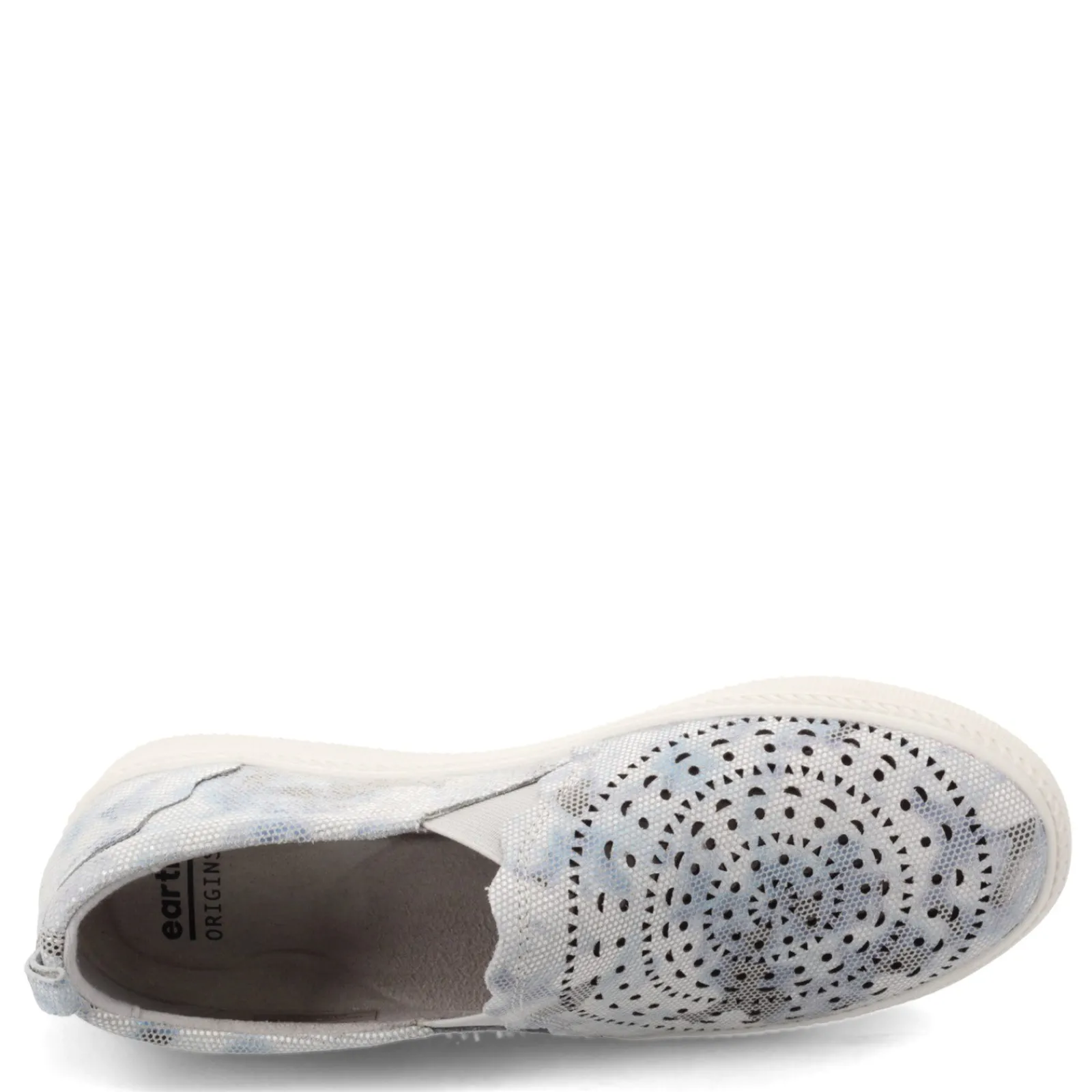 Earth Origins Flats|Women's , Zeni Zelle Slip-On White Multi