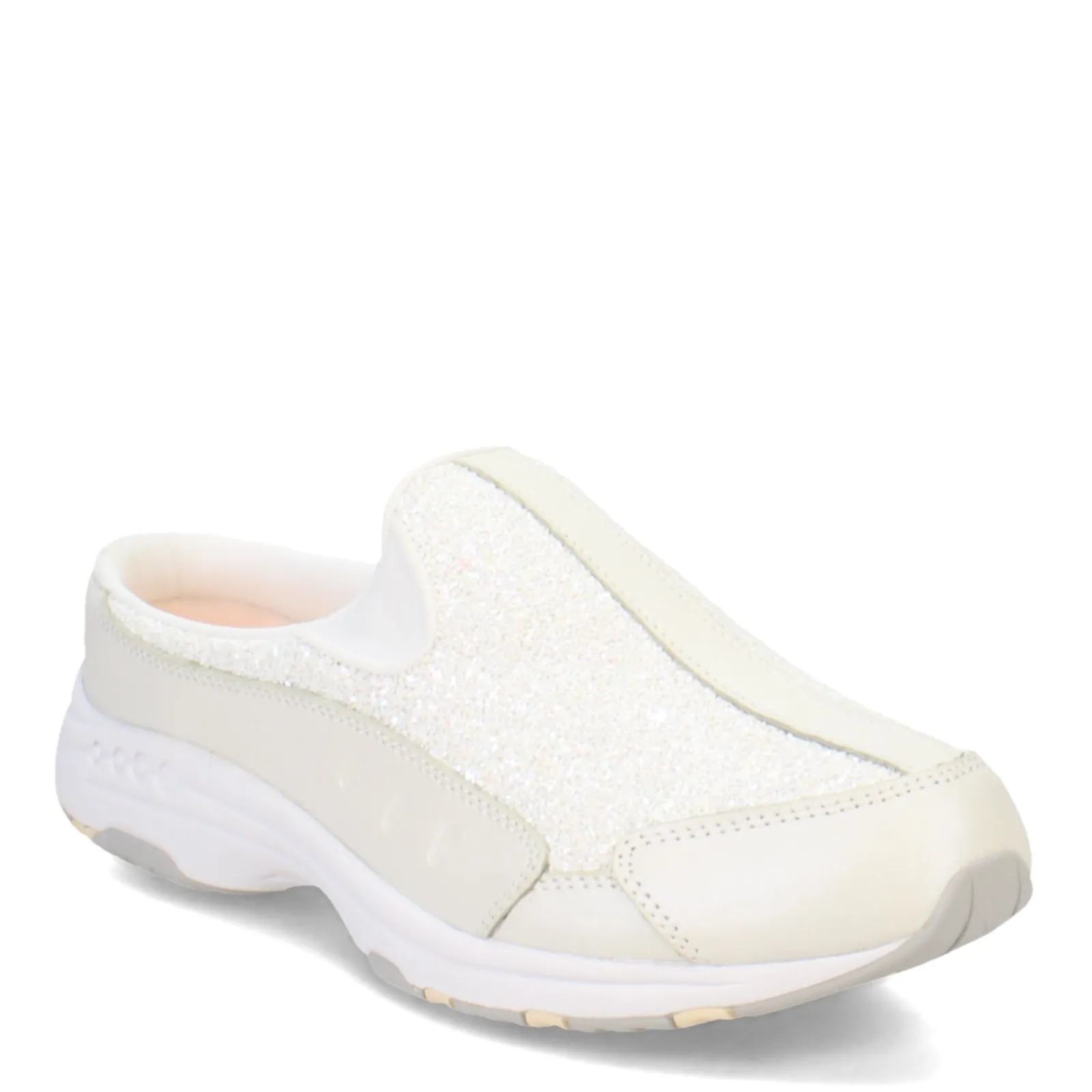 Easy Spirit Slip-On Shoes|Women's , Traveltime Classic Clog Ivory Multi Textured