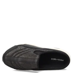 Easy Spirit Slip-On Shoes|Women's , Traveltime Classic Clog Black Woven