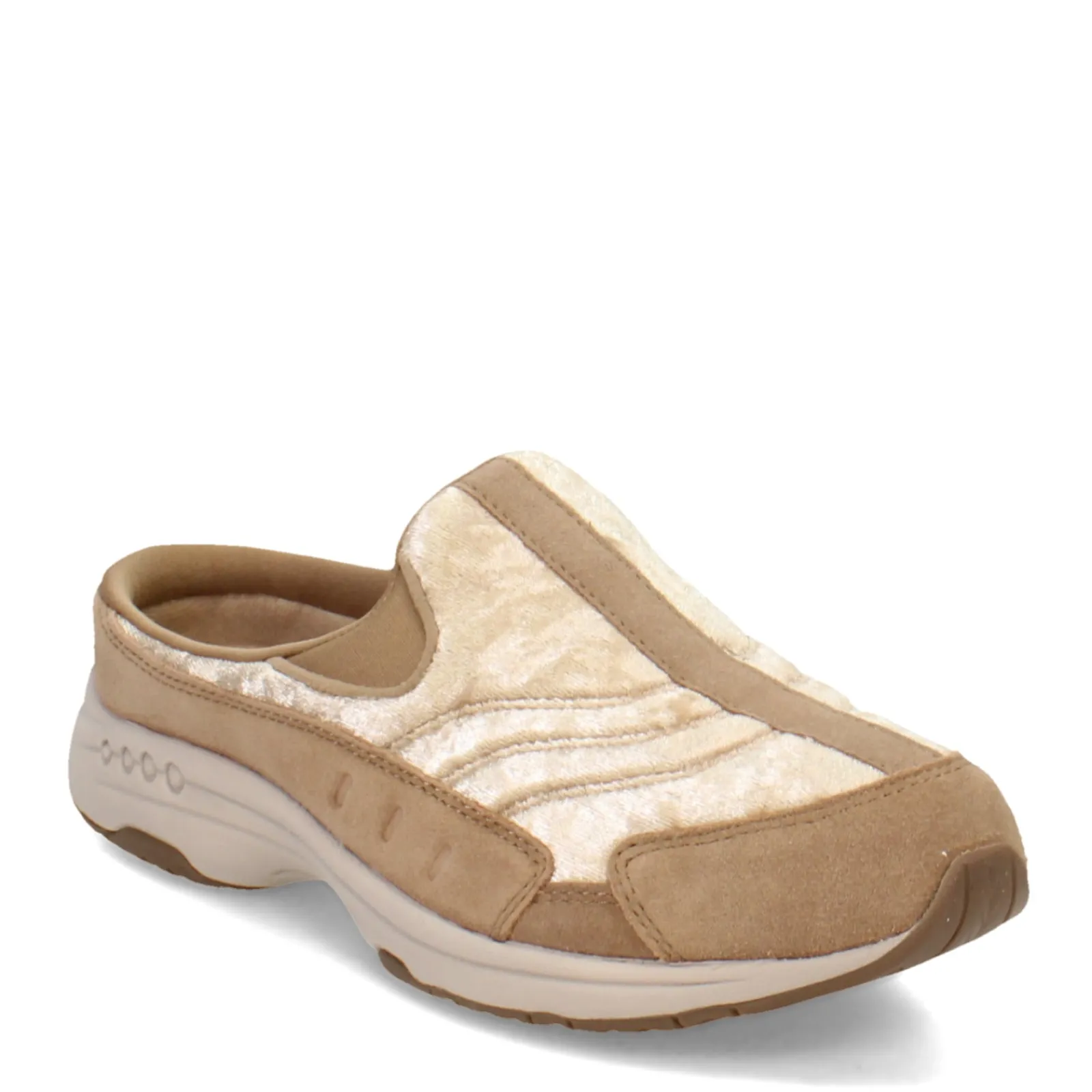 Easy Spirit Clogs & Mules|Women's , Traveltime Clog Light Natural / Velvet