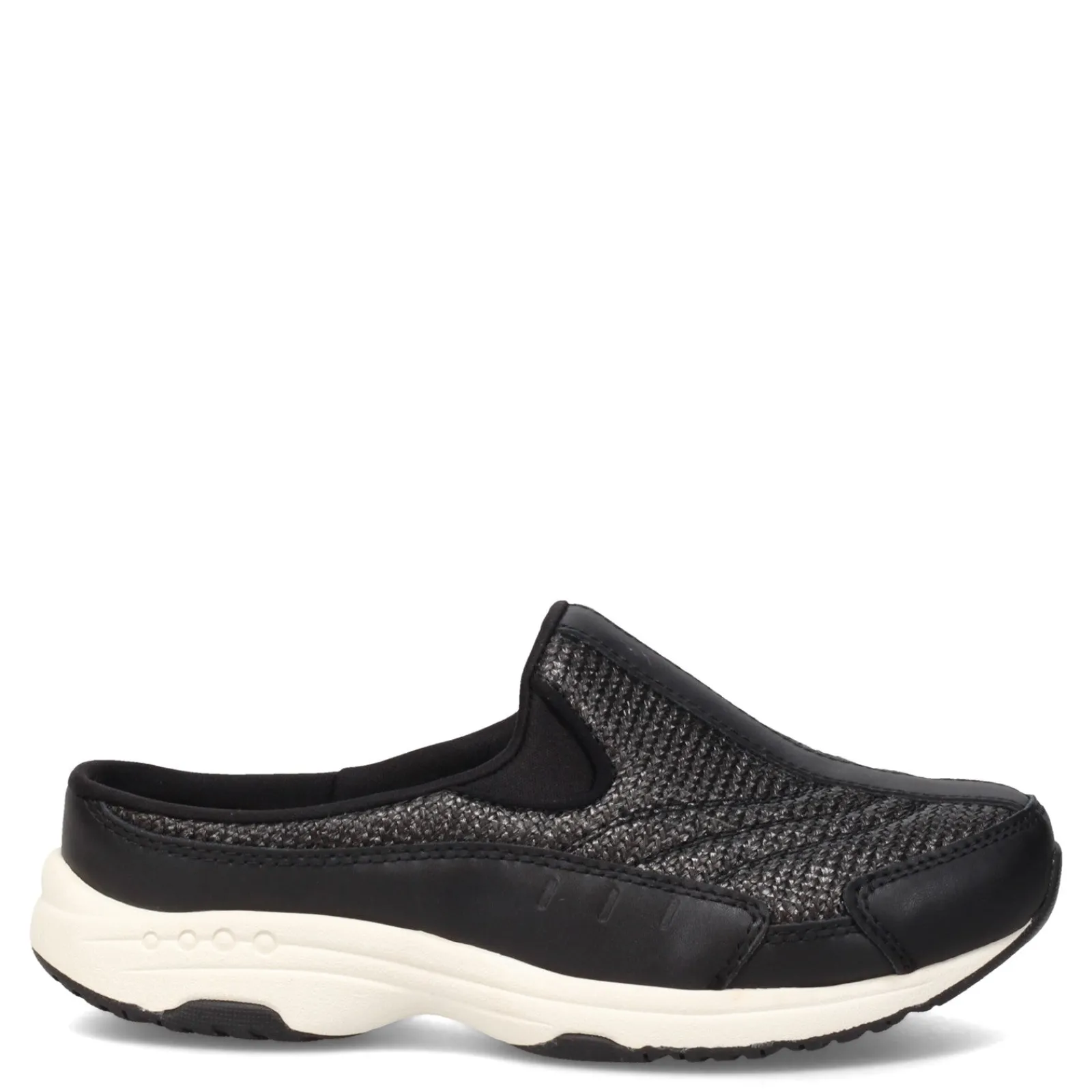Easy Spirit Clogs & Mules|Women's , Traveltime Classic Clog Black Woven