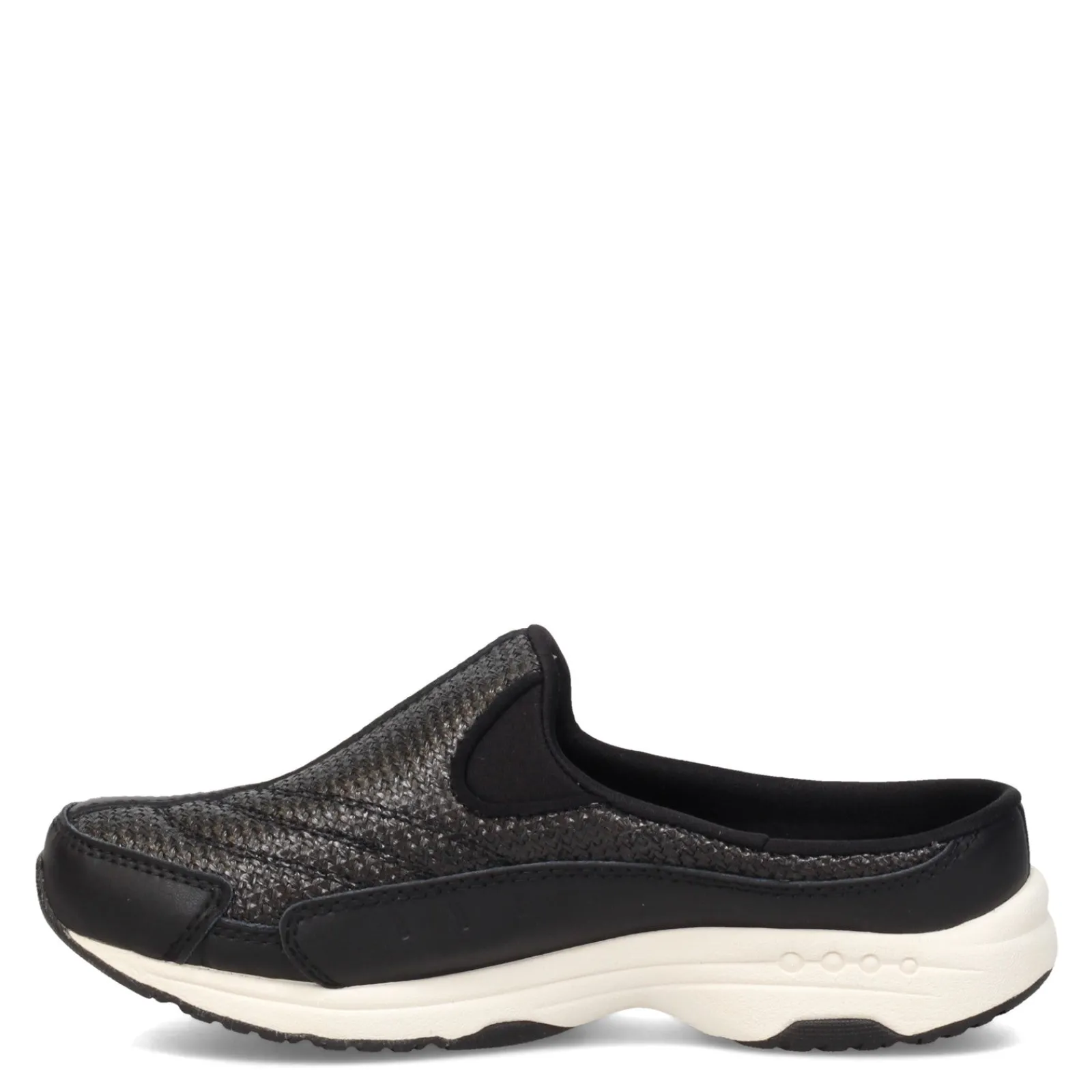 Easy Spirit Clogs & Mules|Women's , Traveltime Classic Clog Black Woven