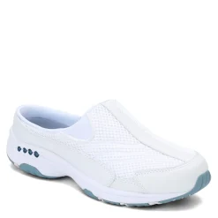 Easy Spirit Clogs & Mules|Women's , Traveltime Classic Clog White / Light Blue