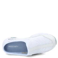 Easy Spirit Clogs & Mules|Women's , Traveltime Classic Clog White / Light Blue