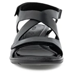 ECCO Wedges|Women's , Felicia Cross Sandal Black