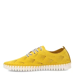 Eric Michael Sneakers & Athletic|Women's , Annie Sneaker Yellow