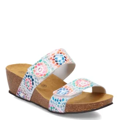 Eric Michael Sandals|Women's , Liat Sandal White Multi