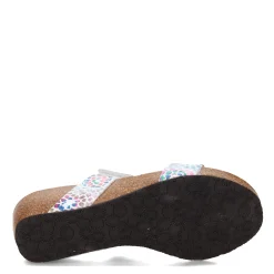 Eric Michael Sandals|Women's , Liat Sandal White Multi