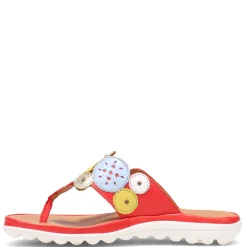 Eric Michael Sandals|Women's , Sun Sandal Red