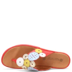 Eric Michael Sandals|Women's , Sun Sandal Red