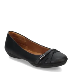 Eurosoft by Sofft Flats|Women's , Shaina Flat Black