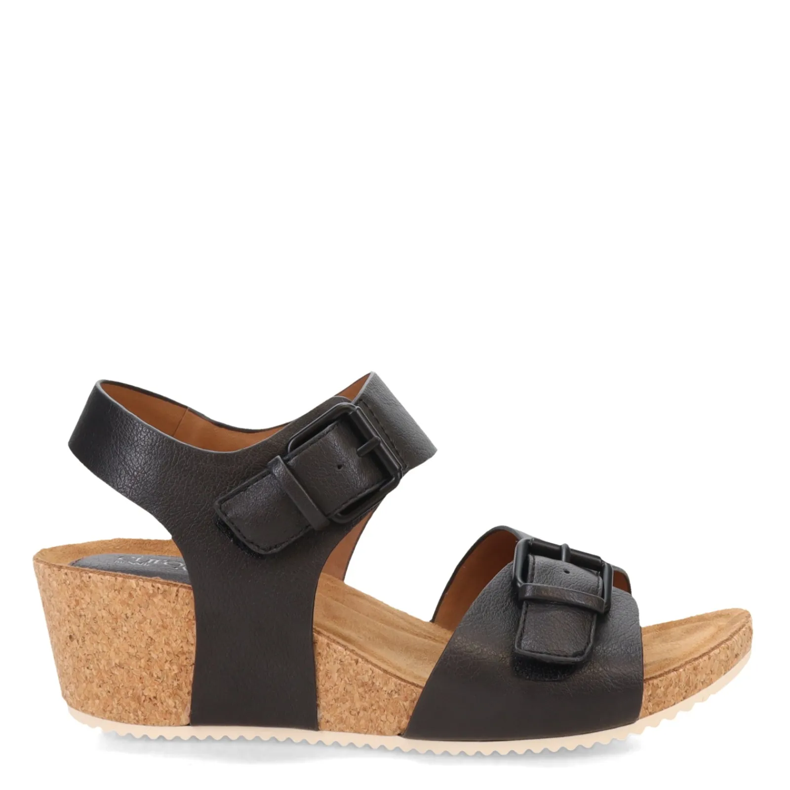 Eurosoft by Sofft Wedges|Women's , Emylee Sandal Black
