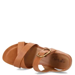 Eurosoft by Sofft Wedges|Women's , Rowe Sandal Medium Brown