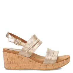 Eurosoft by Sofft Wedges|Women's , Kahley Sandal Gold